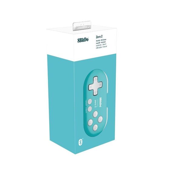 8BitDo Zero 2 Turquoise Edition / Nintendo Switch - Nintendo Switch Accessories - Accessories for Consoles - Techbox