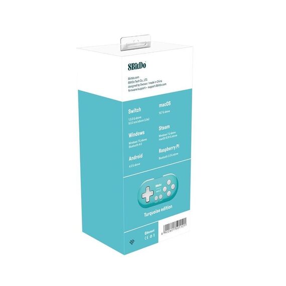 8BitDo Zero 2 Turquoise Edition / Nintendo Switch - Nintendo Switch Accessories - Accessories for Consoles - Techbox