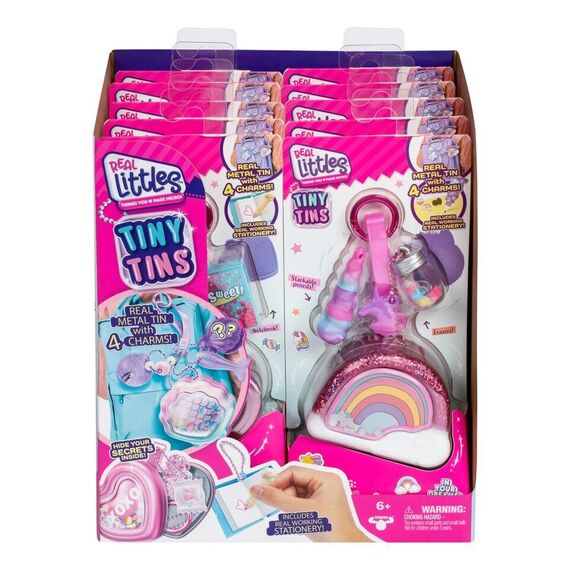 Real Littles Tiny Tins, Real Metal Tin With 4 Charms, Includes Real Working Stationery (30496) / Toys |  Techbox