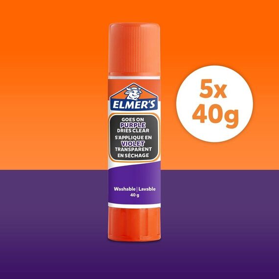 Elmer's - Disappearing Purple Glue stick 40 gram (5 pack) (2143884) / Toys - Αταξινόμητα -  - Techbox