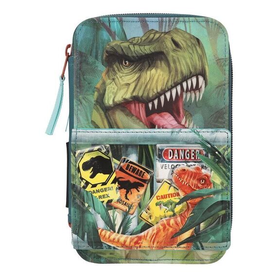 Dino World - Triple Pencil Case danger ( 0411757 ) / Toys - Merchandise Office Supplies - Various - Techbox