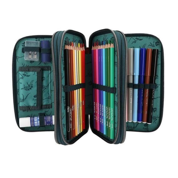 Dino World - Triple Pencil Case danger ( 0411757 ) / Toys - Merchandise Office Supplies - Various - Techbox