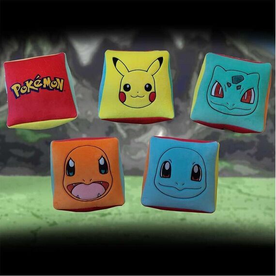 Pokémon Starter Cube Cushion 25cm / Fan Shop and Merchandise - Merchandise Linens - Various - Techbox
