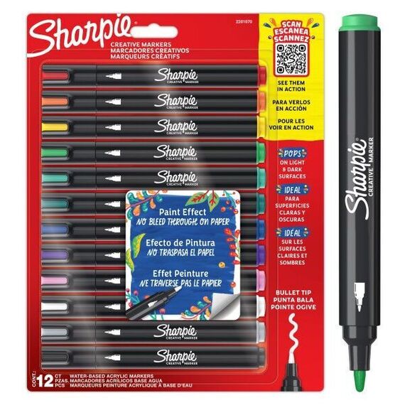 Sharpie - Creative Acrylic Marker 12-Blister (2201070) / Toys - Αταξινόμητα -  - Techbox