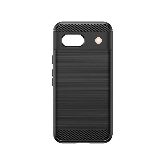 Carbon Case for Google Pixel 8A Flexible Silicone Carbon Cover - Black - Rest Brands Cases - Cases - Techbox