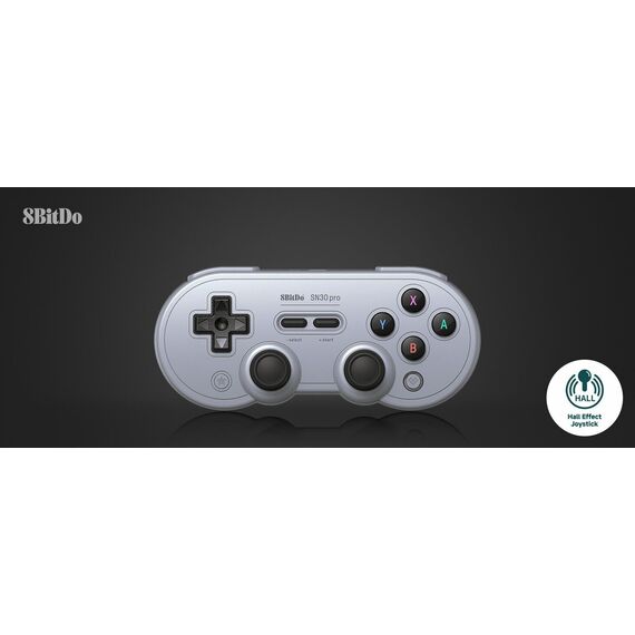 8BitDo SN30 Pro Gamepad HallEd/Gray / Nintendo Switch - Nintendo Switch Accessories - Accessories for Consoles - Techbox