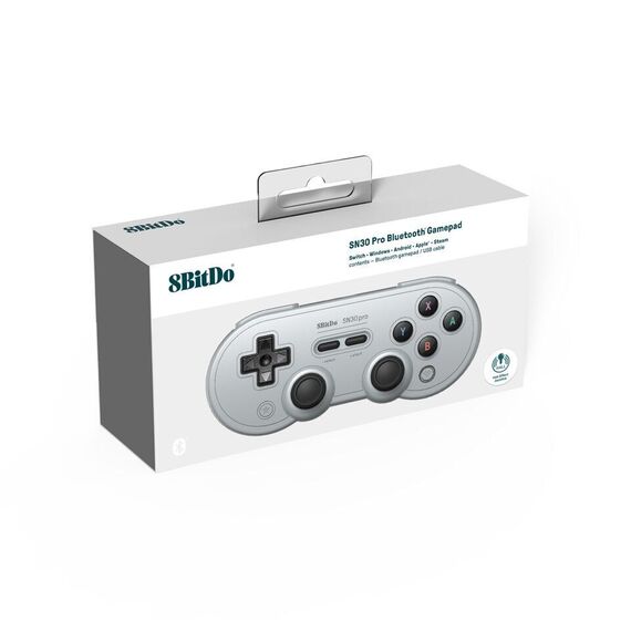 8BitDo SN30 Pro Gamepad HallEd/Gray / Nintendo Switch - Nintendo Switch Accessories - Accessories for Consoles - Techbox