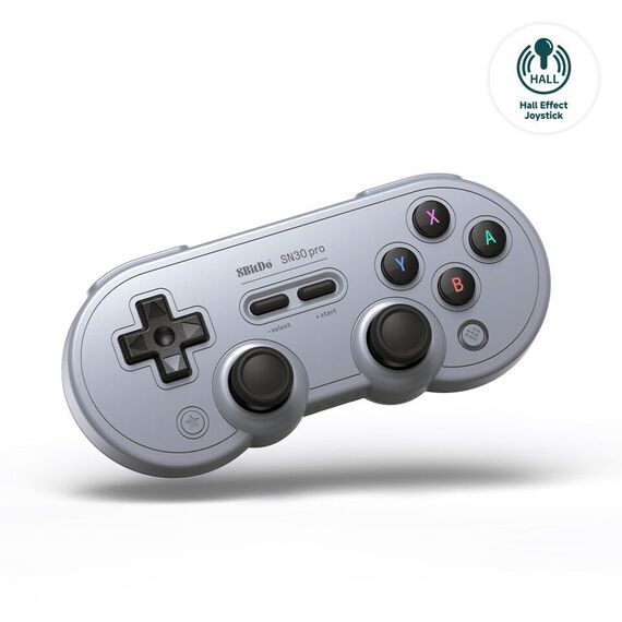 8BitDo SN30 Pro Gamepad HallEd/Gray / Nintendo Switch - Nintendo Switch Accessories - Accessories for Consoles - Techbox
