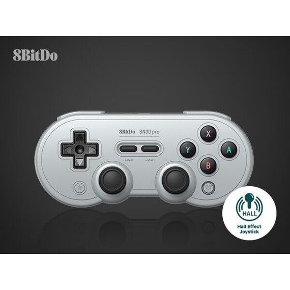 8BitDo SN30 Pro Gamepad HallEd/Gray / Nintendo Switch - Nintendo Switch Accessories - Accessories for Consoles - Techbox
