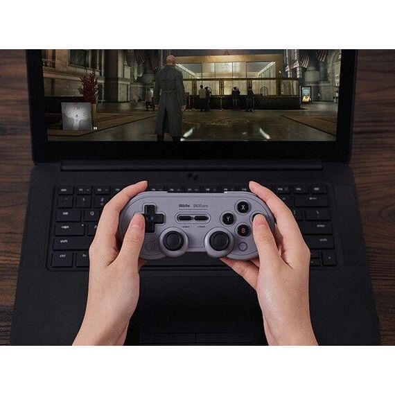 8BitDo SN30 Pro Gamepad HallEd/Gray / Nintendo Switch - Nintendo Switch Accessories - Accessories for Consoles - Techbox