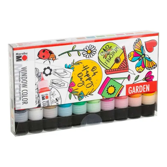 Marabu - Fun & Fancy Window Color 10x25ml - Garden (822510) / Toys