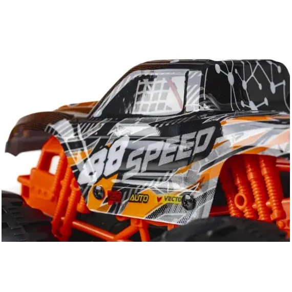 TEC-TOY - Speed Monster R/C 1:12, 2,4G 7,4V, gyro & sound - Orange (471259) / Toys - Modeling - Hobbies - Techbox