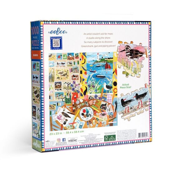 eeBoo - Puzzle 1000 pcs - Seabirds - (EPZTSAB) / Toys |  Techbox