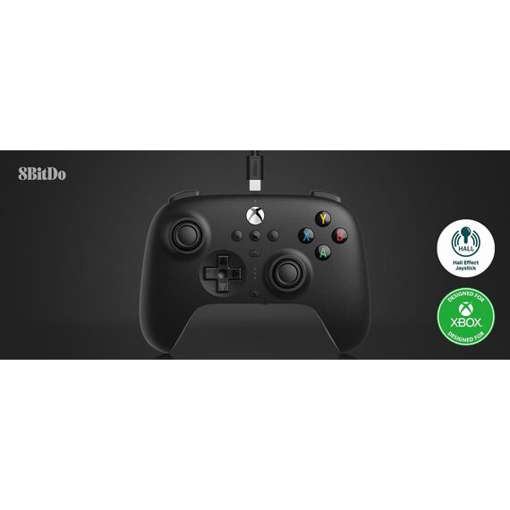 8BitDo Ultimate Wired Controller for Xbox Hall Ed/Black / Xbox Series X - S Accessories - Series X - Techbox