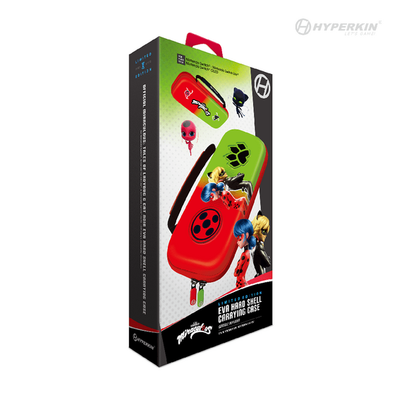 Hyperkin Official Miraculous Hard Carrying Case - Switch/Lite/Oled (Bug & Cat) / Nintendo Switch - Nintendo Switch Accessories - Accessories for Consoles - Techbox