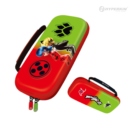 Hyperkin Official Miraculous Hard Carrying Case - Switch/Lite/Oled (Bug & Cat) / Nintendo Switch - Nintendo Switch Accessories - Accessories for Consoles - Techbox