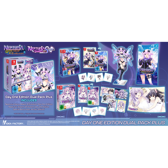 Neptunia Game Maker R:Evolution / Neptunia: Sisters VS Sisters (Day One Edition) (Dual Pack) / Nintendo Switch | Techbox