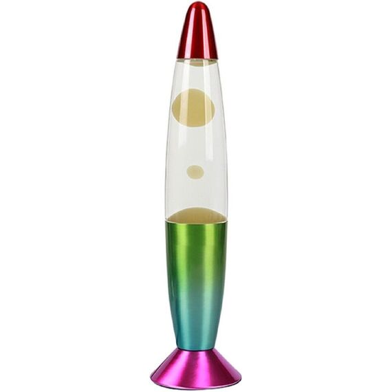 iTotal - Color-changing LED Lava Lamp - Rainbow Base and White Wax (XL2683) / Toys