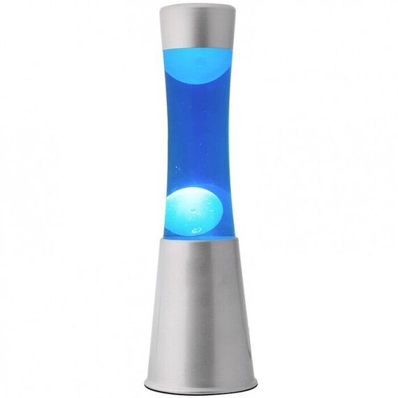 iTotal - Lava Lamp 40 cm - Silver Base, Blue Liquid and White Wax (XL1791) / Toys