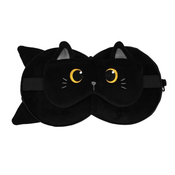 iTotal - Pillow with Sleep Mask - Black Cat (XL2527) / Toys - Plushies - Gifts - Techbox