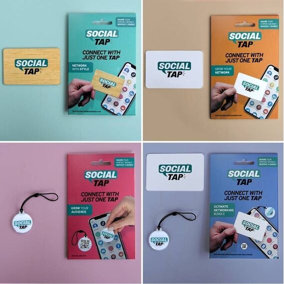 Social Taps - White Card / Gadgets