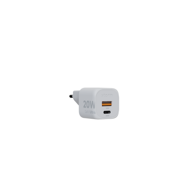Xtorm - 20W GaN2 Ultra Home Charger USB-C PD/USB-A White / Electronics | Techbox