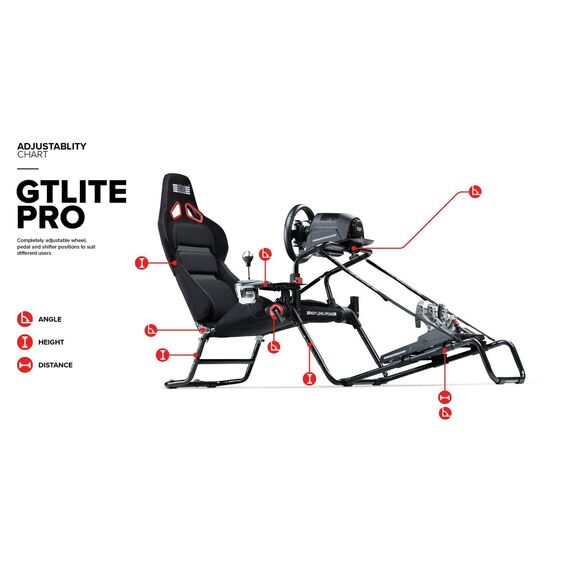 Next Level Racing - GT-Lite Pro Foldable Cockpit / PC - PC Accessories - Accessories for Consoles - Techbox