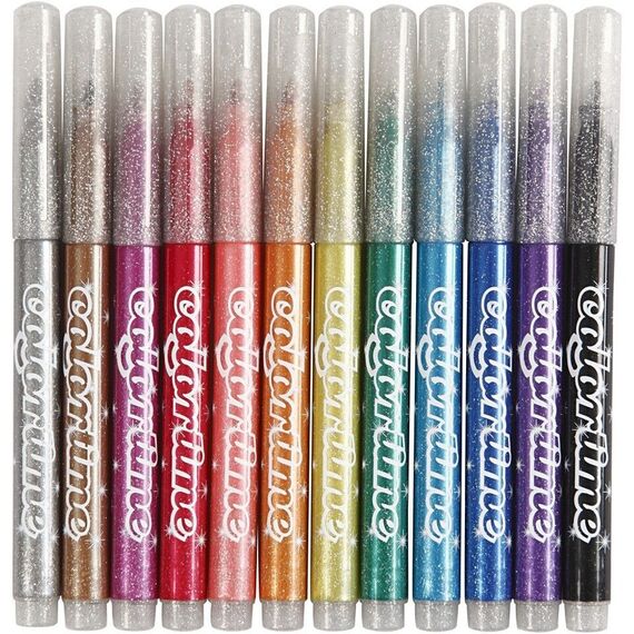 Colortime - Marker 4,2 mm - Glitter - 12 pcs (37371) / Toys - Αταξινόμητα -  - Techbox