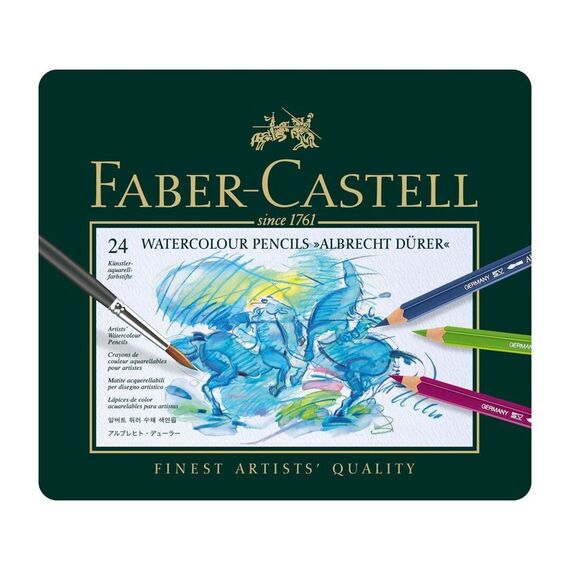 Faber-Castell - Watercolour pencil Albrecht Dürer tin of 24 (117524) / Toys - Merchandise Office Supplies - Various - Techbox