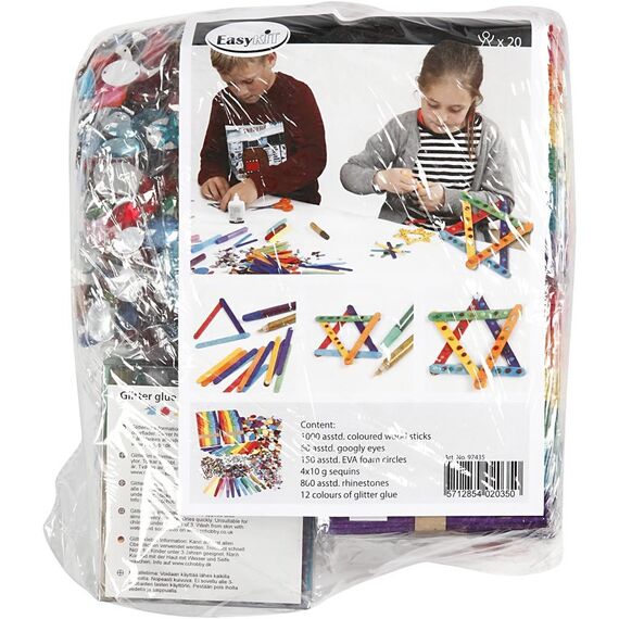 DIY Kit - Glitter & Wood Sticks Mega Set (97435) / Toys
