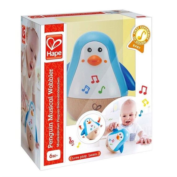 Hape - Penguin Musical Wobbler (5933) / Toys