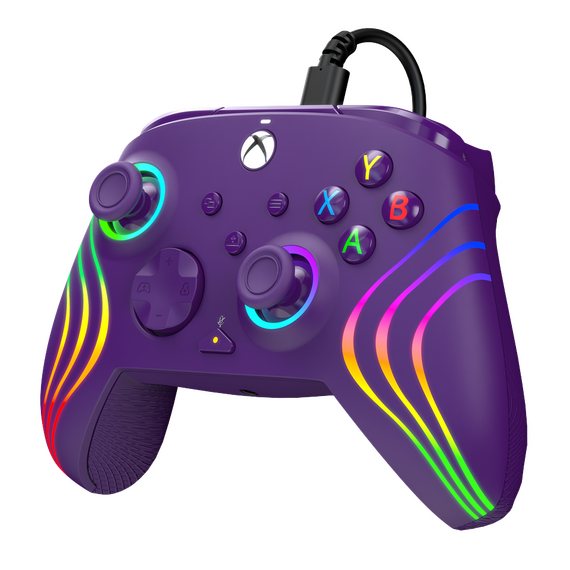 PDP Afterglow Wave Wired Controller - Purple / Xbox Series X | Techbox