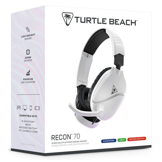 Turtle Beach Recon 70 Wired Headset - 2024 Multi platform - White / PlayStation 5 | Techbox