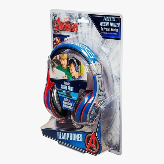 eKids - Avengers Headphones for kids with Volume Control to protect hearing / Toys