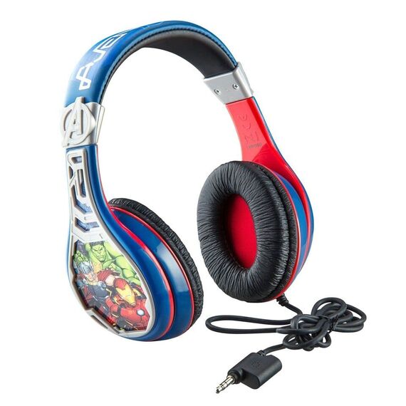 eKids - Avengers Headphones for kids with Volume Control to protect hearing / Toys