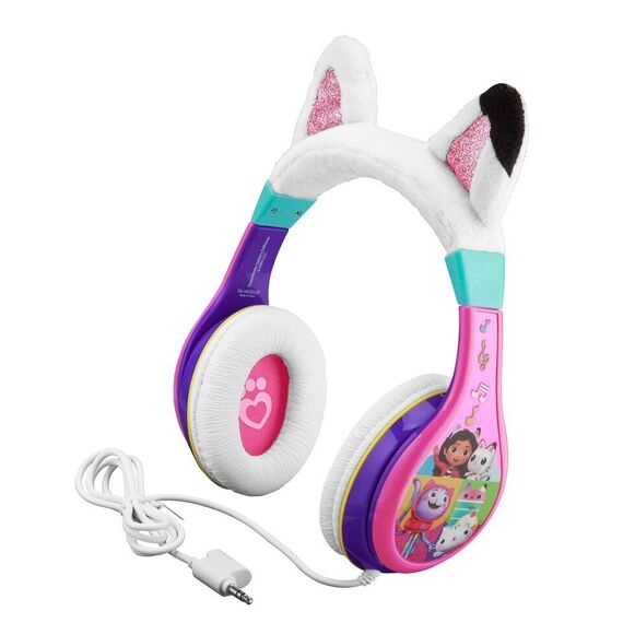 eKids - Gabbys Dollhouse Headphones for kids with Volume Control to protect hearing / Toys