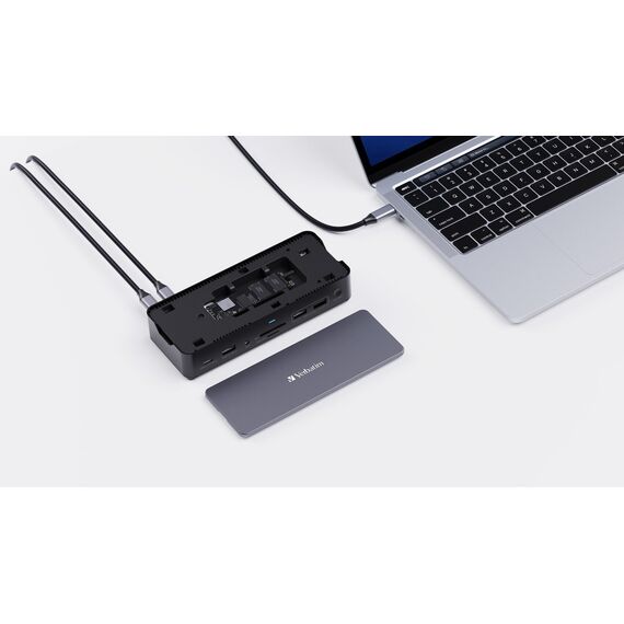 Verbatim - USB-C Pro Docking Station 15 Port w/SSD Included CDS-15SSD / Computers