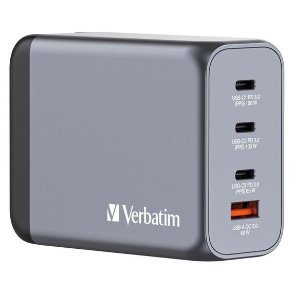 Verbatim - GNC-200 GaN Charger 4 Port 200W USB-A/USB-C / Electronics | Techbox