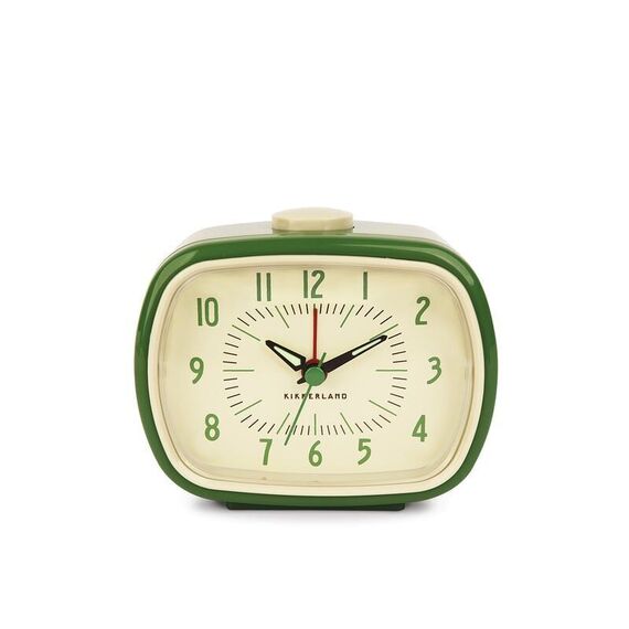 Retro Alarm Clock + Green / Gadgets