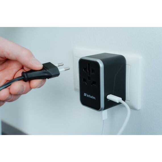 Verbatim - Universal Travel Adapter UTA-04 PD61W/QC / 3xUSB / 2xType-C / Electronics | Techbox