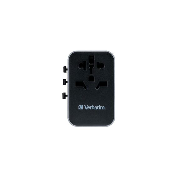 Verbatim - Universal Travel Adapter UTA-04 PD61W/QC / 3xUSB / 2xType-C / Electronics | Techbox