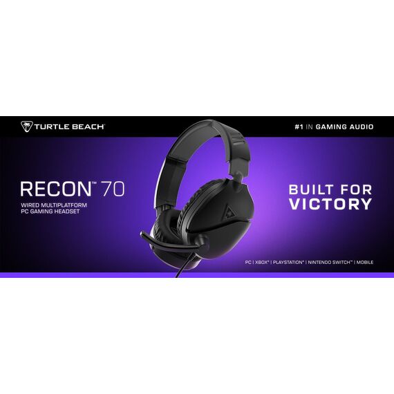 Turtle Beach Recon 70 Wired Headset - 2024 Multi platform - Black / Xbox Series X | Techbox