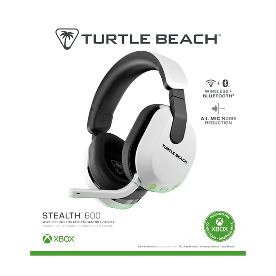 Turtle Beach Stealth 600 GEN3 Wireless Headset - White / Xbox Series X | Techbox