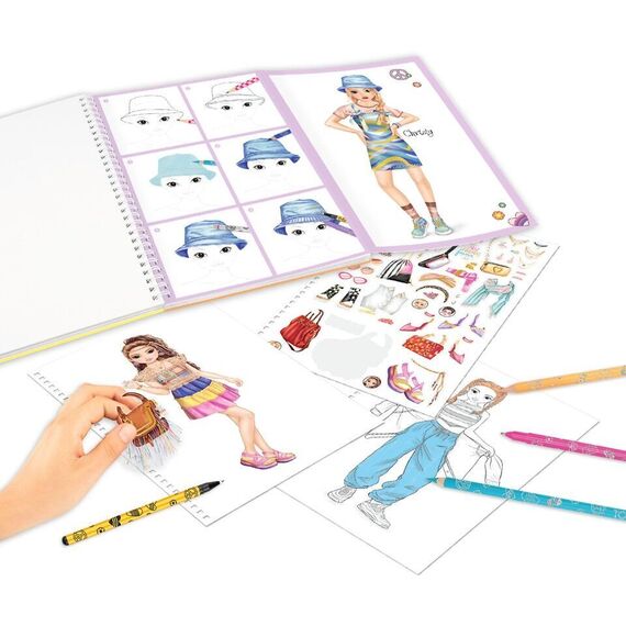 TOPModel Colouring Book with Pen Set ( 0412943 ) / Toys |  Techbox
