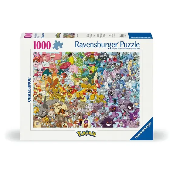 Ravensburger  - Challenge Pokémon 1000p - (12000460) / Toys |  Techbox