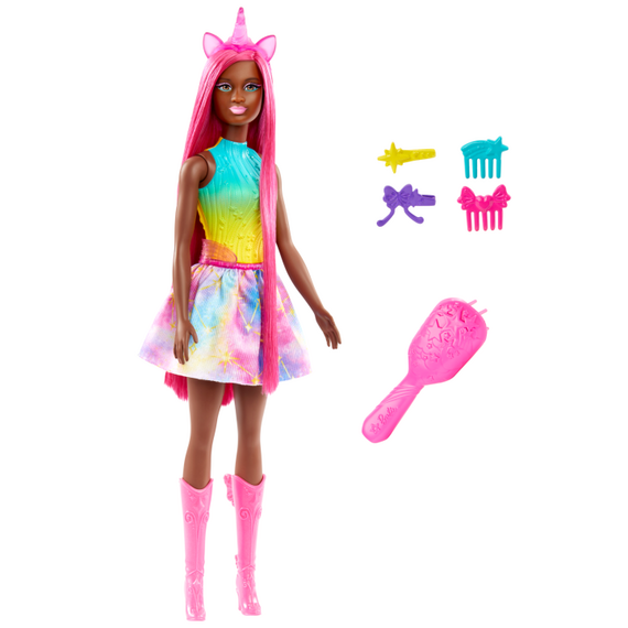 Barbie - A touch of Magic Unicorn doll with long hair (HRR01) / Toys - Dolls - Collectibles - Techbox