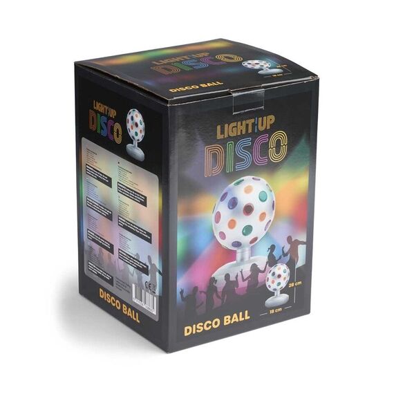 LIGHT - UP - Disco Ball Silver 28cm (MCDC002) / Toys