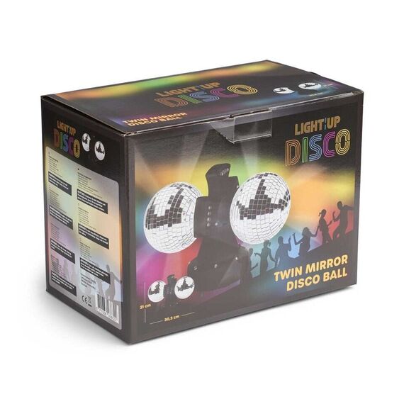 LIGHT - UP - Twin Mirror Ball lamp LED (MCDC010) / Toys