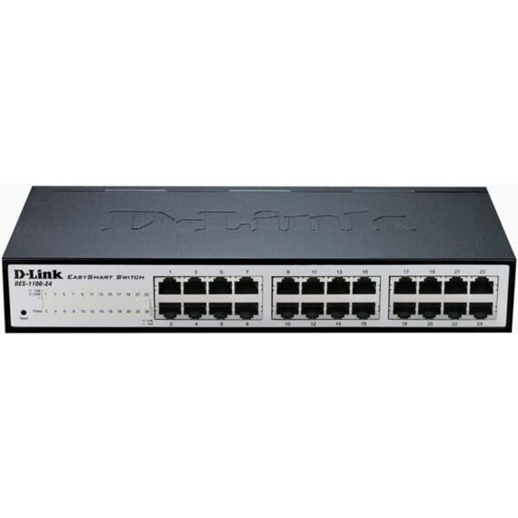 D-Link DES-1100-24 EasySmart Switch 24-Port Fast Ethernet Fanless ΜΕΤΑΧΕΙΡΙΣΜΕΝΟ GRADE A | Techbox