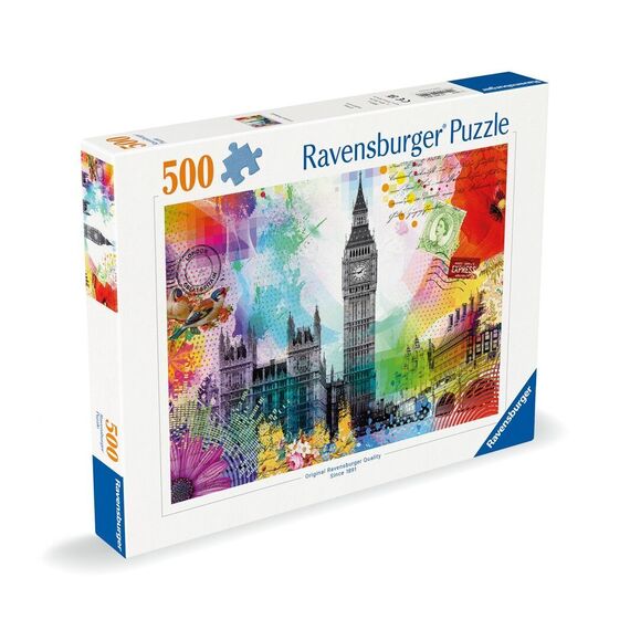 Ravensburger - Puzzle London Postcard 500p (12000309) / Toys - Puzzles - Gifts - Techbox